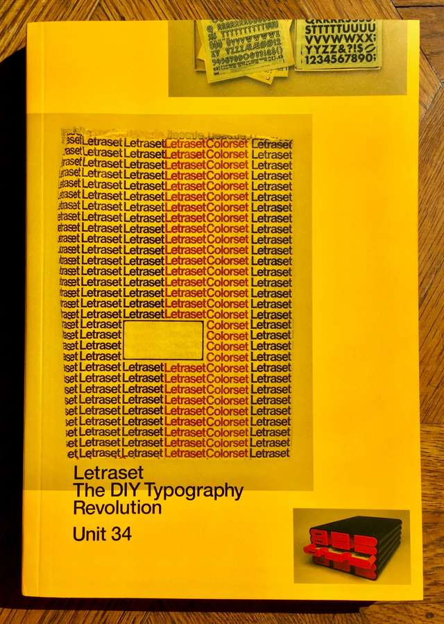 The yellow cover for Letraset The DIY Typography Revolution