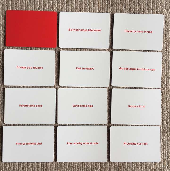 12 cards from GROTESQUE TABLES II FIRST EDITION