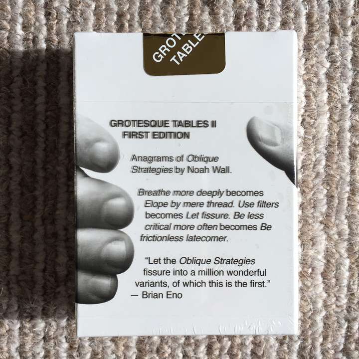 box of GROTESQUE TABLES II FIRST EDITION