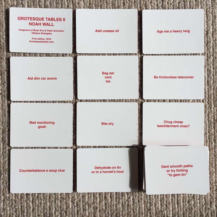 12 more cards from GROTESQUE TABLES II FIRST EDITION