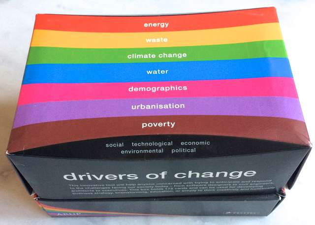 A box of strategic vision cards by Arup
