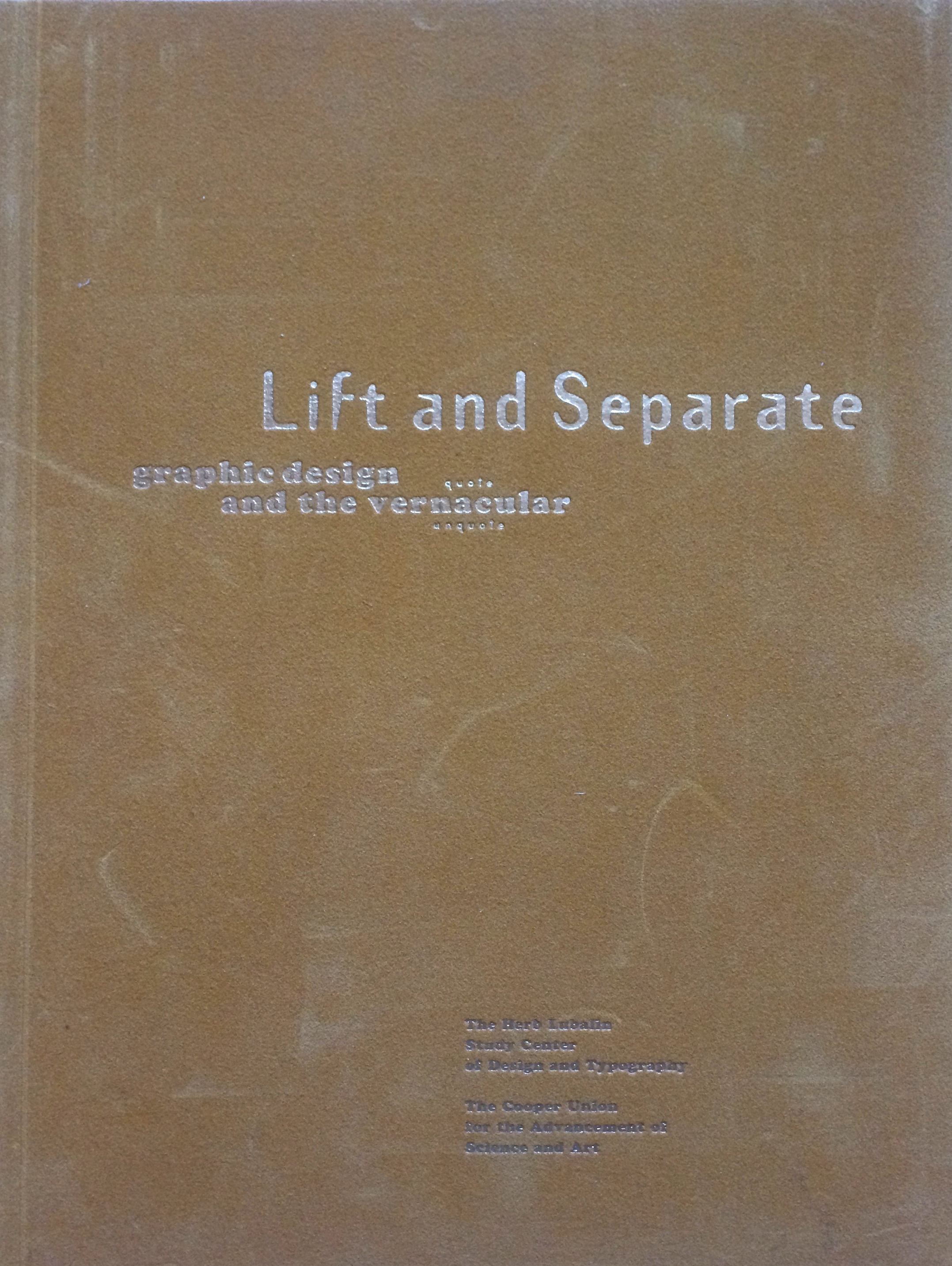 A typography and design journal called Lift and Separate