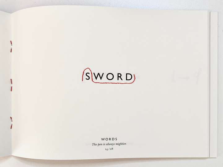 SWORD amended with proof marks to WORDS